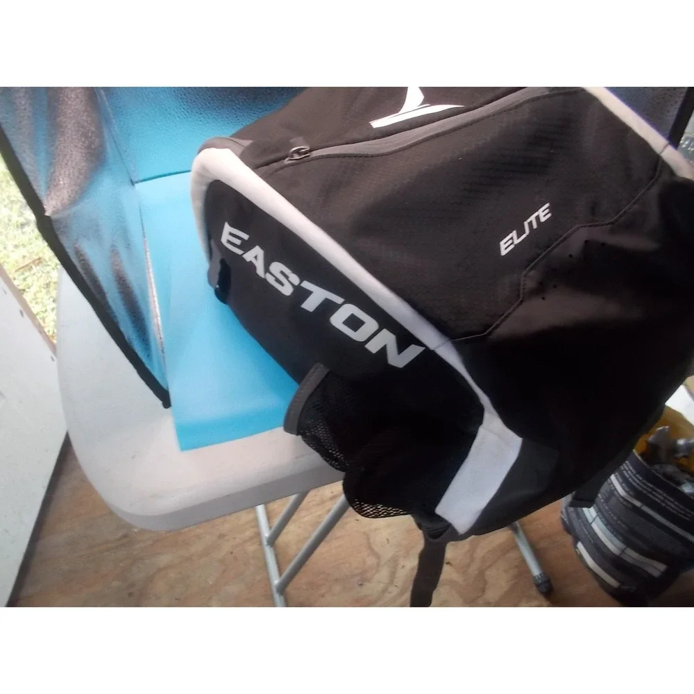 Easton Elite Football/Soccer Equipment Backpack Black White Bag